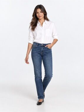 Lois Georgia Slim Jeans Women’s Size 30 Dark Wash Straight Leg Denim